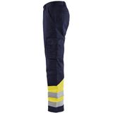 BLAKLÄDER® unisex Warnschutzhose 1564 marine, gelb Größe 48