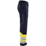 BLAKLÄDER® unisex Warnschutzhose 1564 marine, gelb Größe 54