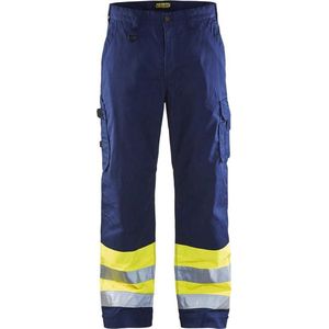 Blaklader - Blakläder Warnschutz-Bundhose, gelb / marineblau, Konfektionsgröße de: 25