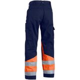 BLAKLÄDER® unisex Warnschutzhose 1564 marine, orange Größe 64