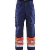 BLAKLÄDER® unisex Warnschutzhose 1564 marine, orange Größe 64