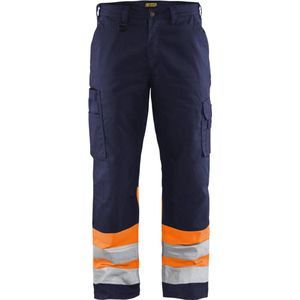 Blaklader Werkbroek High Vis 1564-1811 - Marineblauw/Oranje