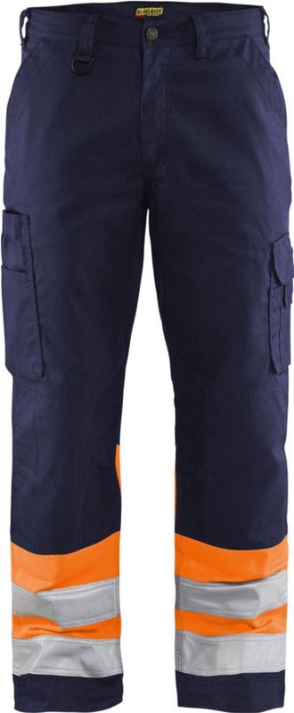 Blaklader Werkbroek High Vis 1564-1811 - Marineblauw/Oranje
