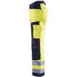 BLAKLÄDER® unisex Warnschutzhose 1568 gelb, marine Größe 26