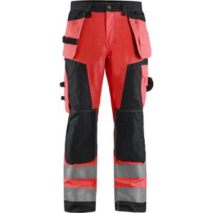 Blåkläder - 1568-1811 Werkbroek - High Vis Rood/Zwart - CORDURA® Versterkt
