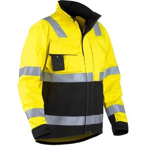 Blåkläder - 4064-1811 - Jack - High Vis Geel/Zwart - Waterafstotend Materiaal - EN ISO 20471 Klasse 3