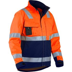 Blåkläder - 4064-1811 - Werkjack - High Vis - Oranje/Marineblauw - Waterafstotend