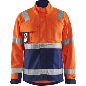 Blåkläder - 4064-1811 - Werkjack - High Vis Oranje/Marineblauw - Waterafstotend