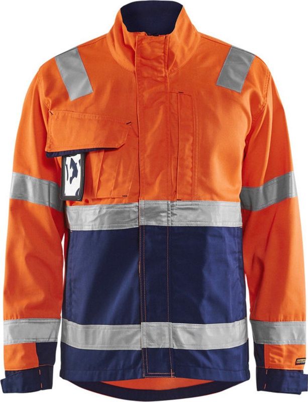 Blåkläder - 4064-1811 - Werkjack - High Vis Oranje/Marineblauw - Waterafstotend