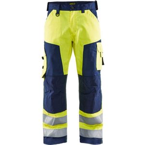 Blåkläder - 1566-1811 Werkbroek - High Vis Geel/Marineblauw - Duurzaam Materiaal