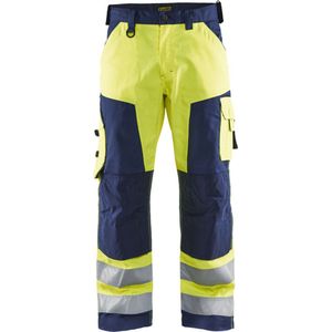 BLAKLÄDER® Herren Warnschutzhose 1566 gelb, marine Größe 23