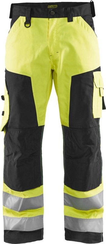BLAKLÄDER® Herren Warnschutzhose 1566 gelb, schwarz Größe 32
