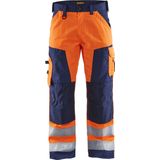 Blåkläder - 1566-1811 Werkbroek - High Vis - Oranje/Marineblauw - CORDURA®-versterkt