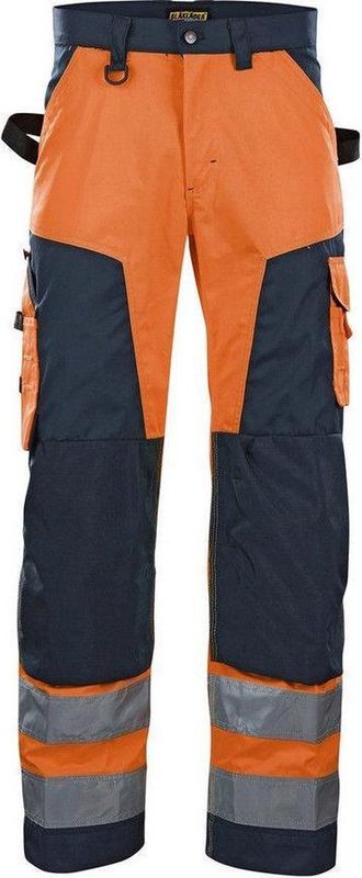 Blåkläder - 1566-1811 Werkbroek - High Vis - Oranje/Marineblauw - CORDURA®-versterkt