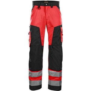 Pantalon artisan haute visibilité Blåkläder 1566 Rouge fluo/Noir Blaklader - 156618115599C 40