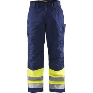 Blåkläder - 1862-1811 - Winterwerkbroek - High Vis Geel/Marineblauw - Duurzaam Materiaal