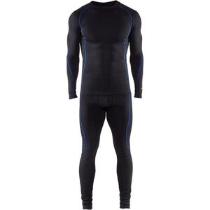Blaklader Technische Onderkledingset / thermokleding LIGHT - Zwart/Korenblauw - L