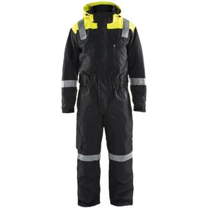 Blåkläder - 6787-1977 - Winteroverall - Zwart/High Vis Geel - Wind- en Waterdicht