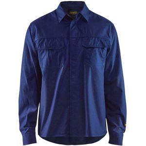 Blåkläder 3227-1515 Vlamvertragend overhemd Marineblauw maat XL