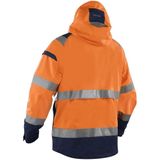 Blåkläder - 4987-1987 - Shelljack - High Vis - Oranje/Marineblauw - Wind- en Waterdicht
