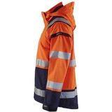 Blåkläder - 4987-1987 - Shelljack - High Vis - Oranje/Marineblauw - Wind- en Waterdicht