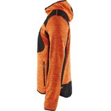BLAKLÄDER® Herren Strickjacke 4930 orange/schwarz Größe M