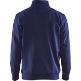 Industrie - Bi-Colour Sweater - Katoen - Hoge Kraag - Ritssluiting