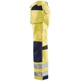 Blaklader Werkbroek High Vis met ventilatie 1565-1811 - High Vis Geel/Marineblauw