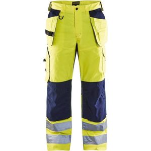 Blaklader Werkbroek High Vis met ventilatie 1565-1811 - High Vis Geel/Marineblauw