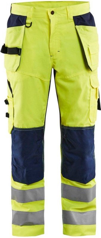 Blåkläder - 1565-1811 Werkbroek - High Vis Geel/Marineblauw - Ventilerend - Cordura® Versterkt
