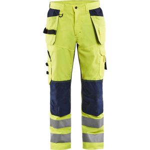 Blaklader Werkbroek High Vis met ventilatie 1565-1811 - High Vis Geel/Marineblauw