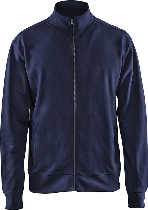 Blåkläder - 3371-1158 - Sweatshirt met Rits - Marineblauw - Katoen