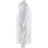 Blåkläder - Sweatshirt - Wit - Zacht Katoen - Halve Rits