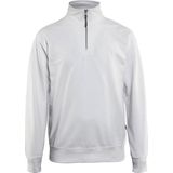 Blåkläder - Sweatshirt - Wit - Zacht Katoen - Halve Rits