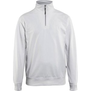 Blåkläder - Sweatshirt - Wit - Zacht Katoen - Halve Rits