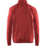 Blåkläder - Sweatshirt met Halve Rits - Rood - Katoenmix