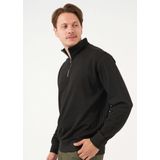 Blåkläder - Sweatshirt met Halve Rits - Rood - Katoenmix