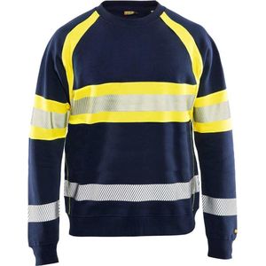 Blåkläder - 3359-1158 - Sweater - Marine/High Vis Geel - High Vis - EN ISO 20471 Klasse 1