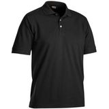 Poloshirt Piqué 3324 - kraag met knoopsluiting - zwart