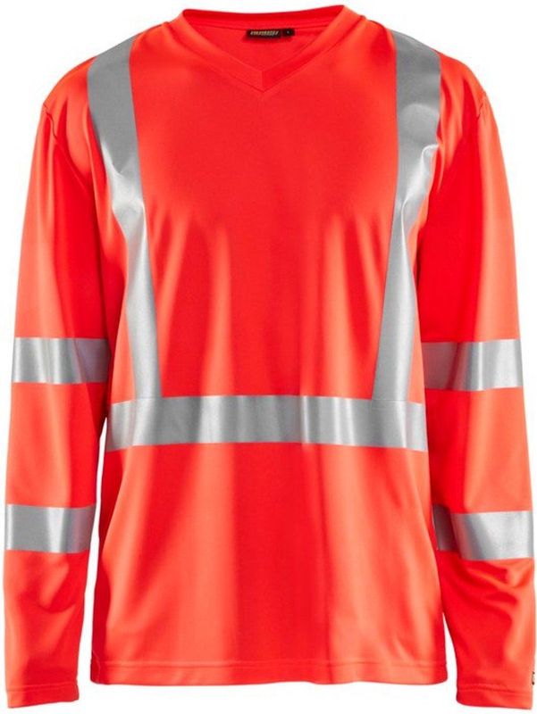 Blåkläder - 3383-1011 - UV-T-shirt - High Vis Rood - Polyester - Lange Mouwen