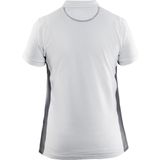Blakläder 339010501094L Dames Polo Shirt Maat L in Wit/Grijs, Groot