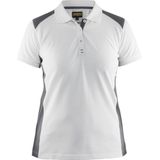 Blakläder 339010501094L Dames Polo Shirt Maat L in Wit/Grijs, Groot