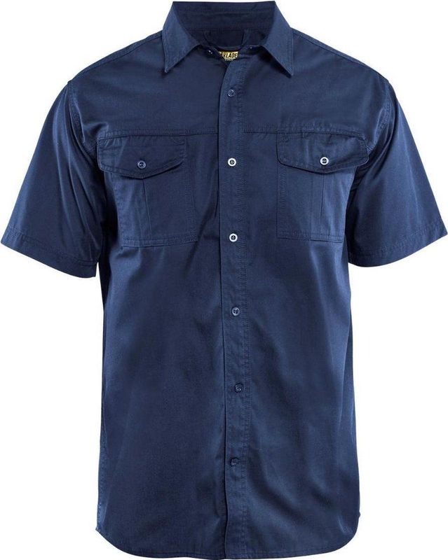 Blåkläder - 3296-1190 - Overhemd - Marineblauw - Korte Mouw