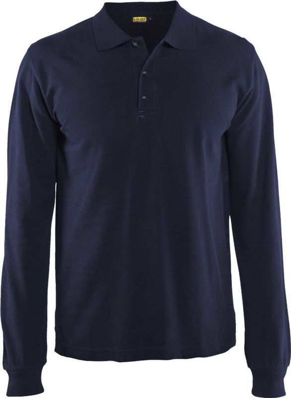 Blaklader Poloshirt lange mouw 3388-1050 - Marineblauw