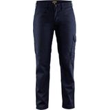 Blaklader Dames Werkbroek - Marineblauw/Korenblauw - 65% Polyester, 35% Katoen