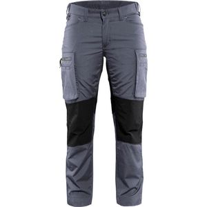 Service - Werkbroek - Grijs/Zwart - Stretchmateriaal - Voorgevormde Knieën