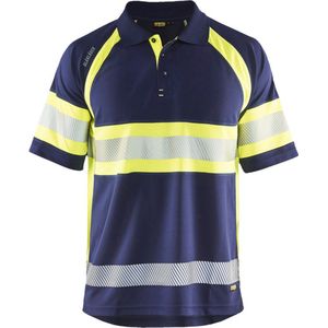 Blaklader UV-Poloshirt High Vis Klasse 1 3338-1051 - Marine High Vis Geel