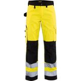 BLAKLÄDER® Damen Warnschutzhose 7155 gelb, schwarz Größe 38