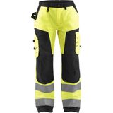 Blaklader Dames werkbroek High Vis zonder spijkerzakken 7155-1811 - High Vis Geel/Zwart
