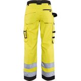 Blaklader Dames werkbroek High Vis zonder spijkerzakken 7155-1811 - High Vis Geel/Zwart
